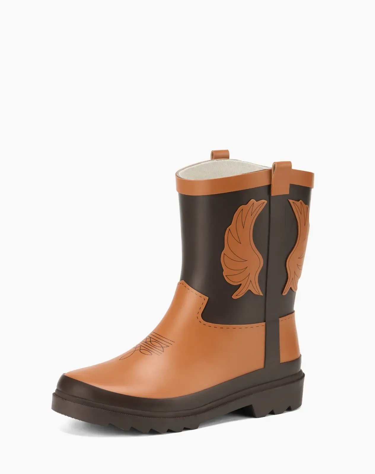 Kids' Western Cowboy Rain Boots for XSX144KCP image 2