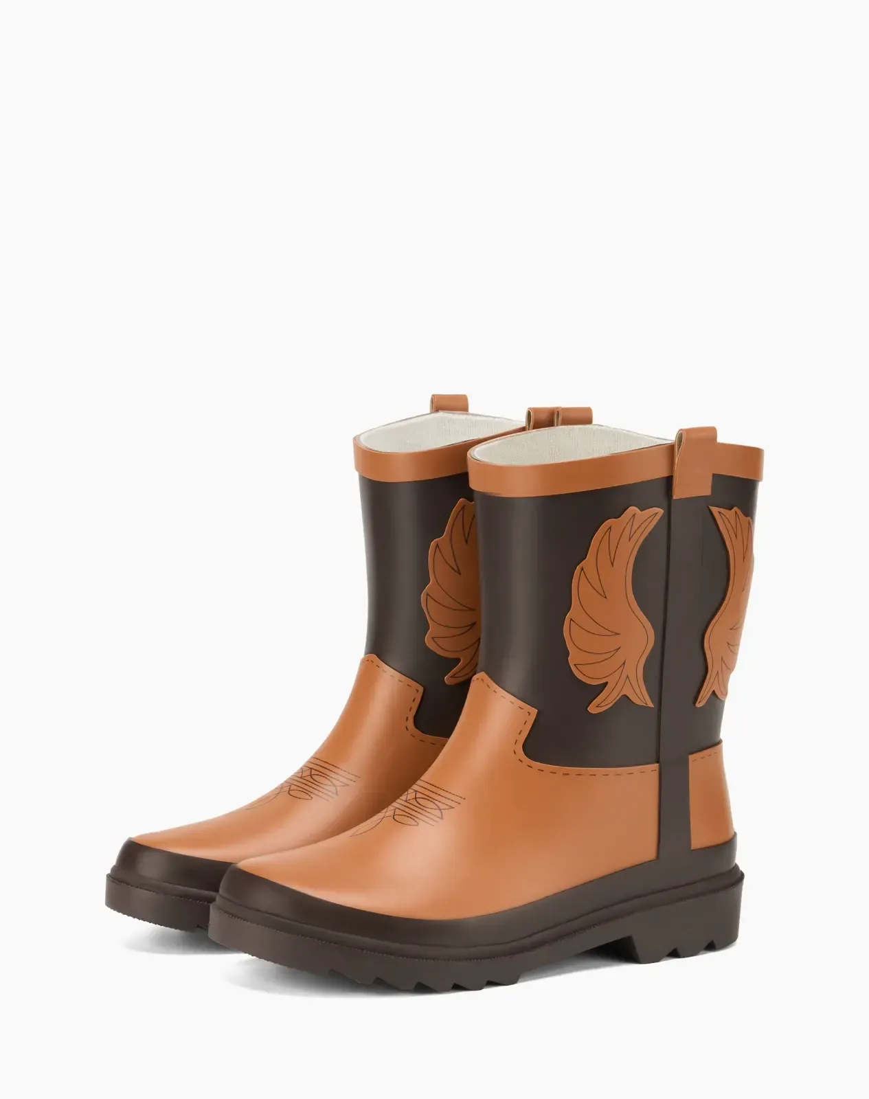 Kids' Western Cowboy Rain Boots for XSX144KCP image 3