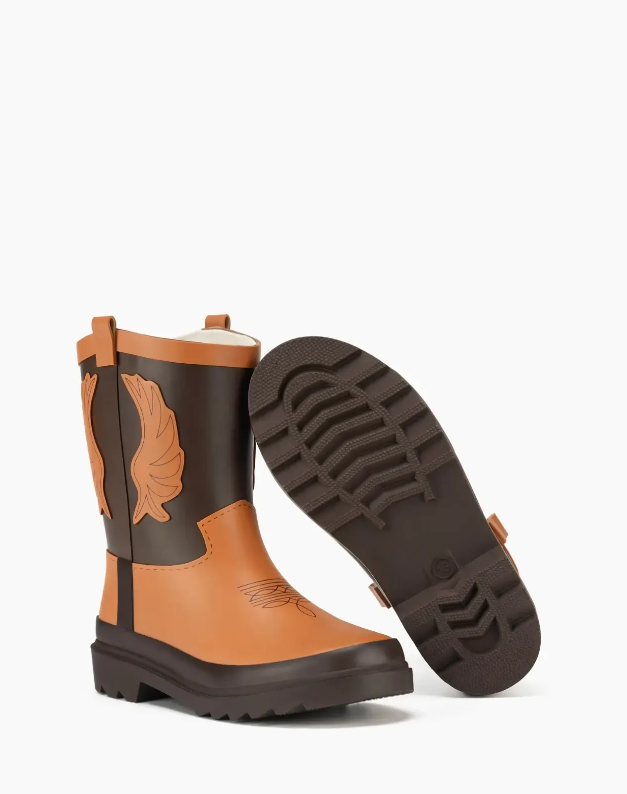 Kids' Western Cowboy Rain Boots for XSX144KCP image 4