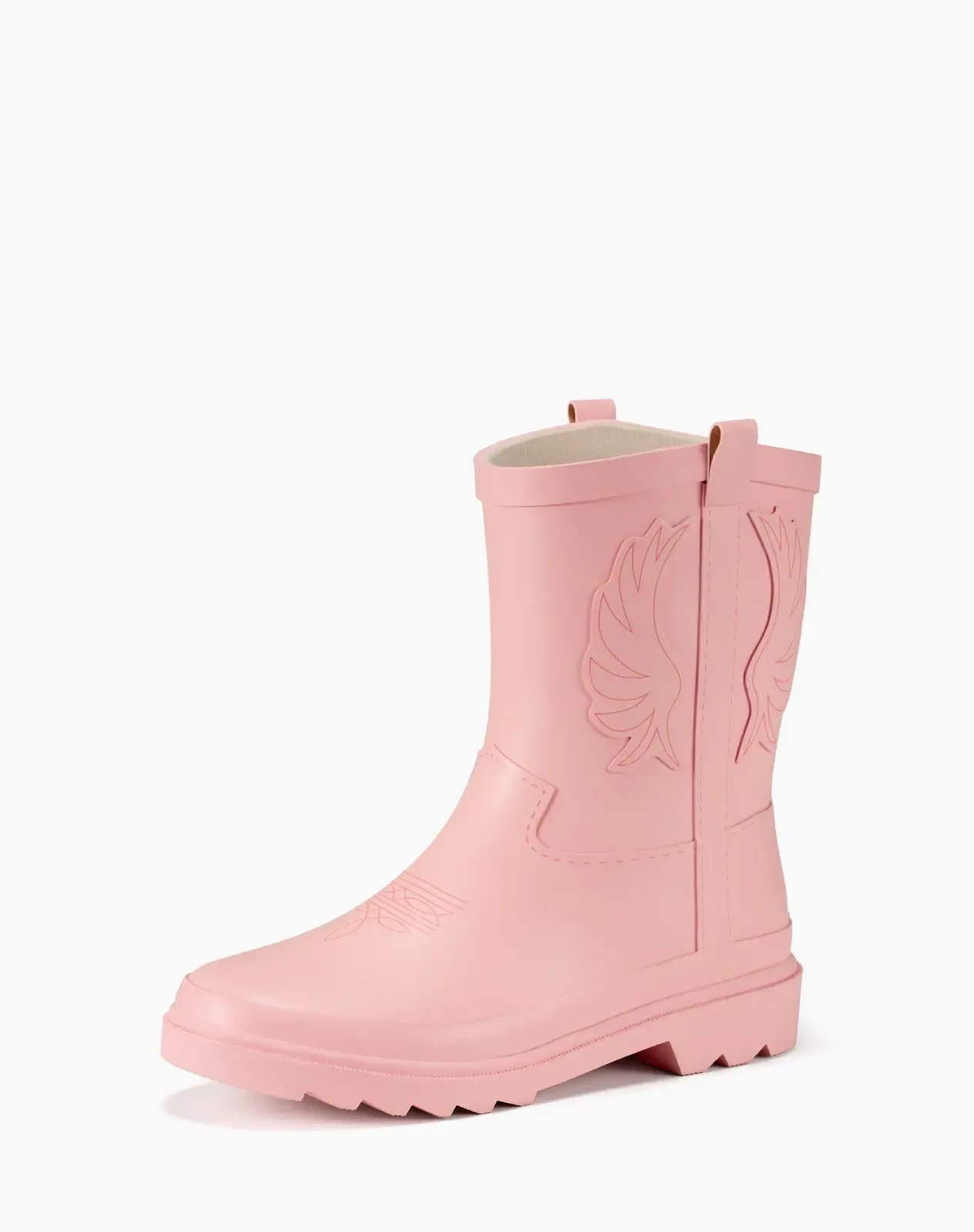 Pink Kids' Western Cowboy Rain Boots for XSX144KCP image 2
