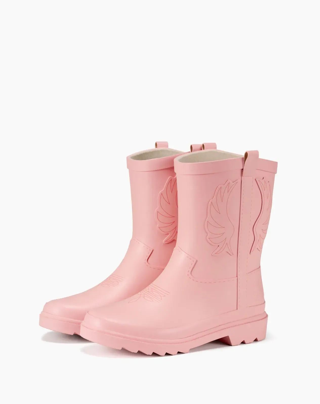 Pink Kids' Western Cowboy Rain Boots for XSX144KCP image 3