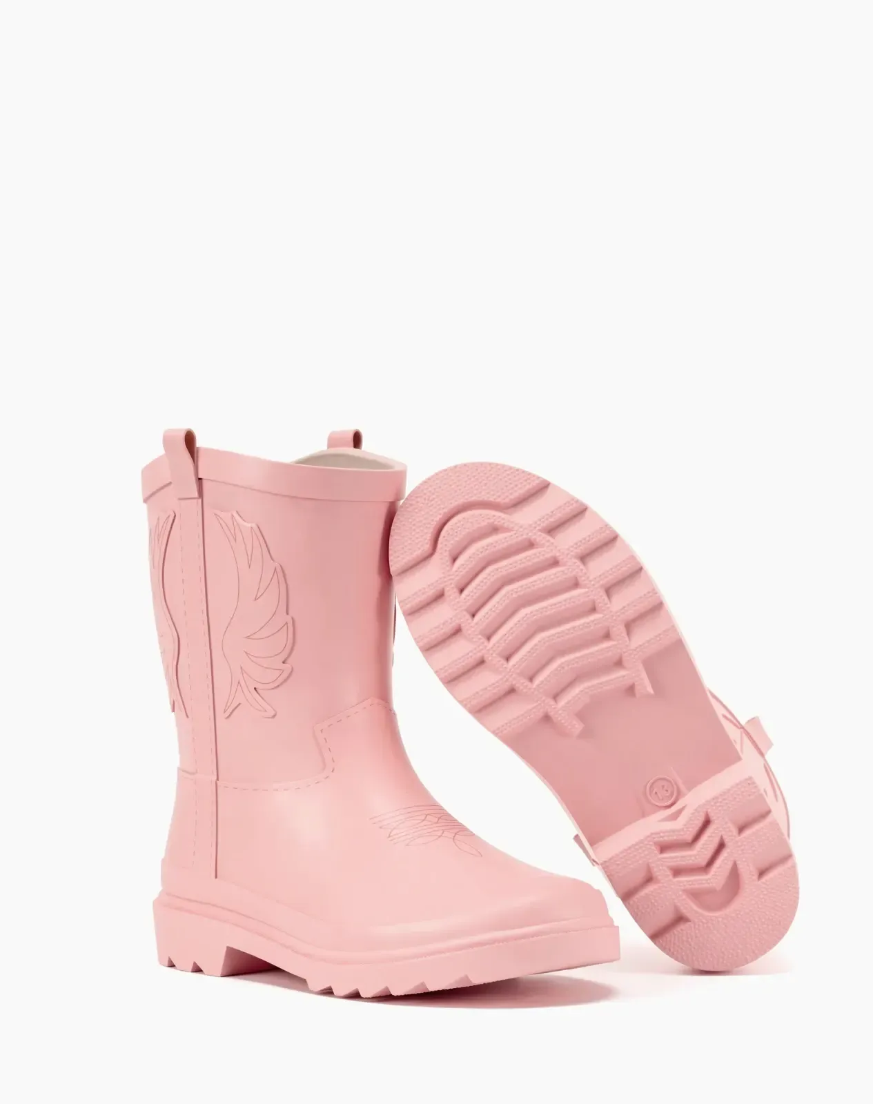 Pink Kids' Western Cowboy Rain Boots for XSX144KCP image 4