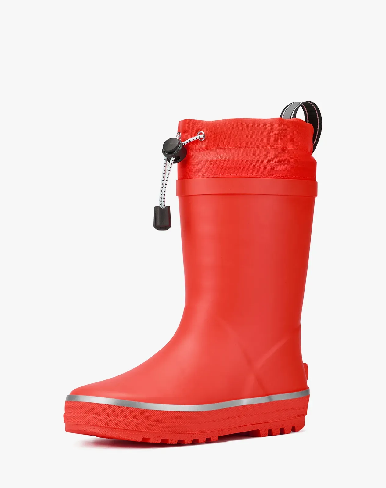Red Kids' Waterproof Fleece-Lined Winter Boots for XSX149KCP image 2
