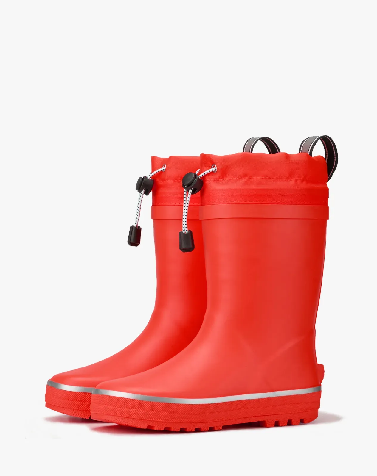 Red Kids' Waterproof Fleece-Lined Winter Boots for XSX149KCP image 5