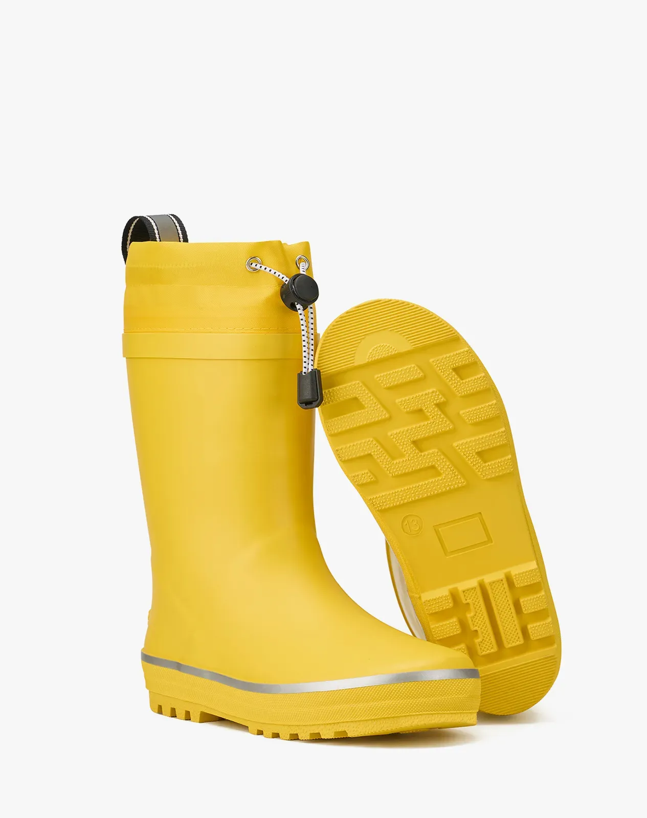 Yellow Kids' Waterproof Fleece-Lined Winter Boots for XSX149KCP image 3