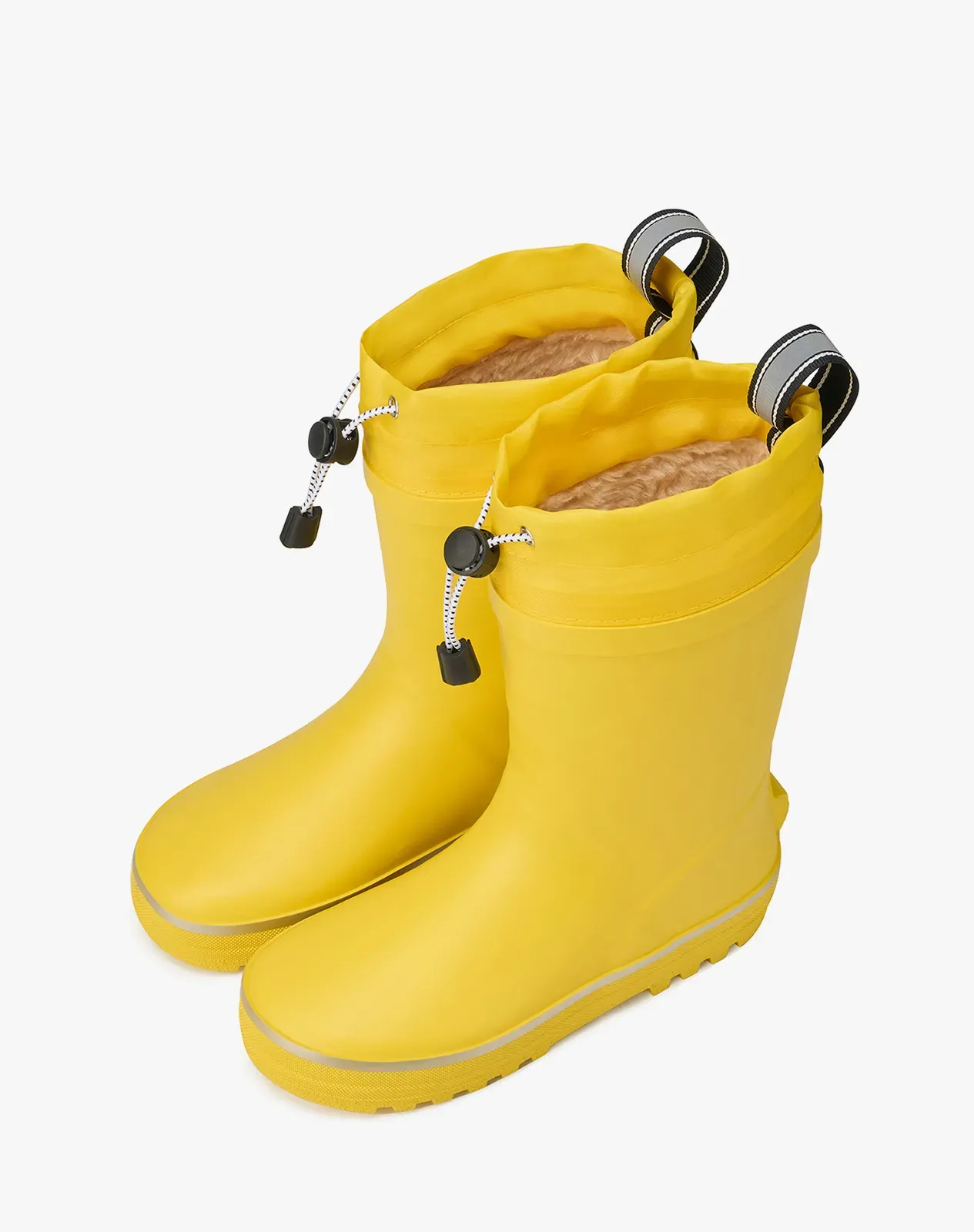 Yellow Kids' Waterproof Fleece-Lined Winter Boots for XSX149KCP image 4