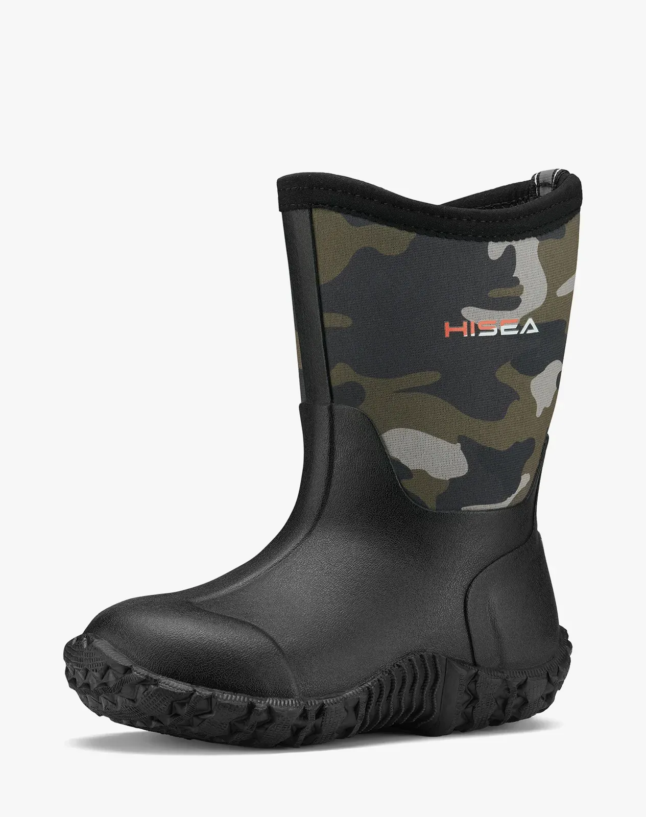 Camo 3 Kids' Waterproof Neoprene Rubber Rain Boots for XSX14TCP image 2
