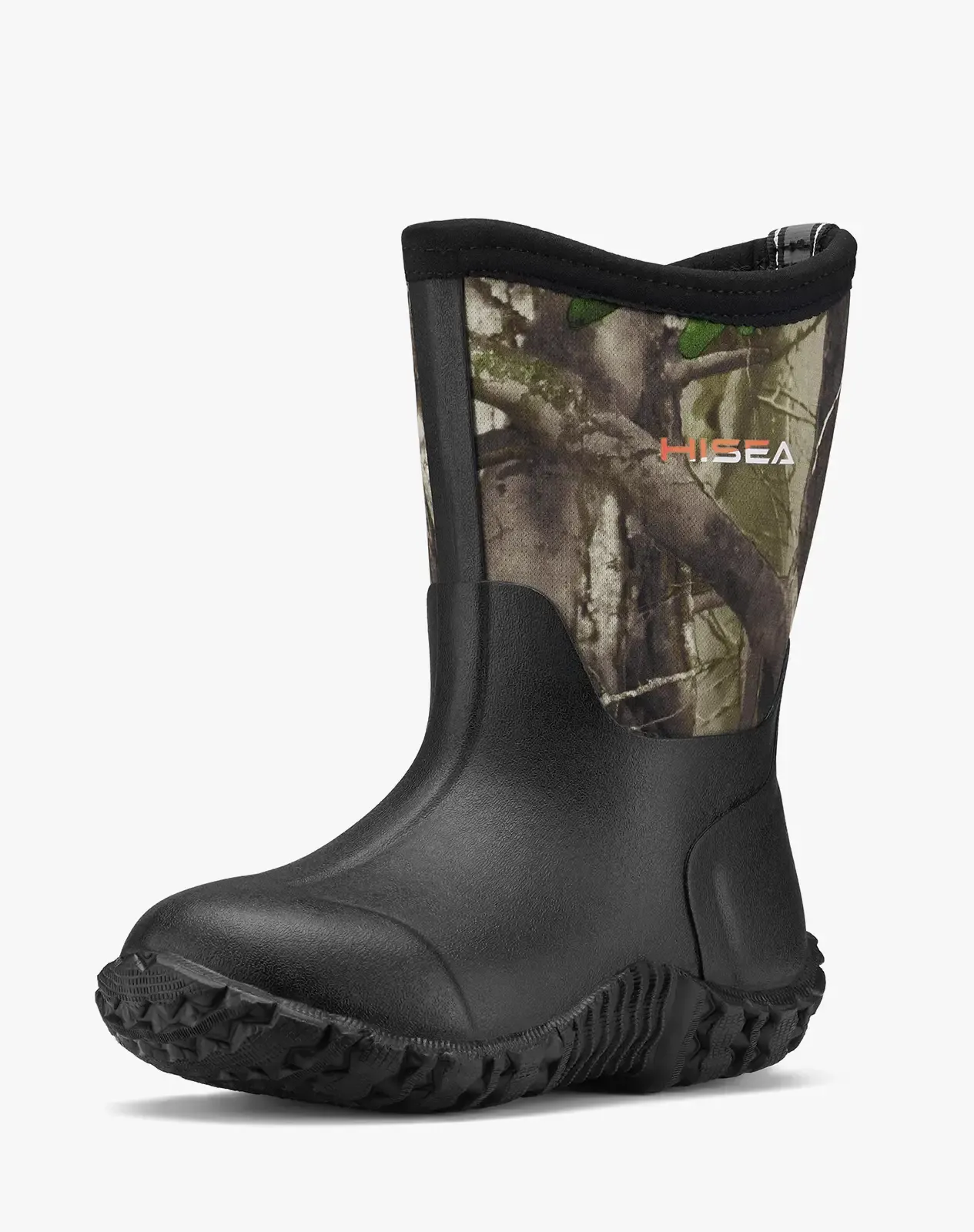 Camo 4 Kids' Waterproof Neoprene Rubber Rain Boots for XSX14TCP image 2
