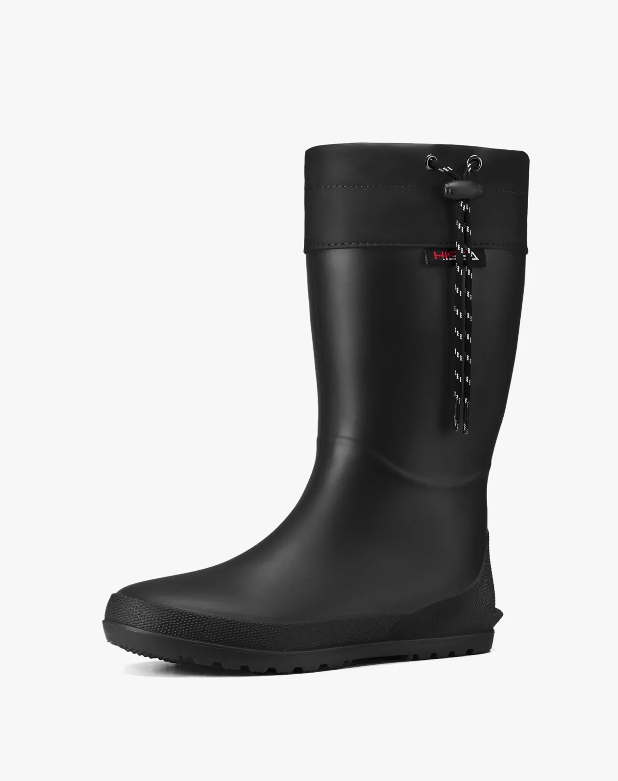 Black Women's Mid-Calf Waterproof Foldable Garden Rain Boots for XSX151WCP image 2