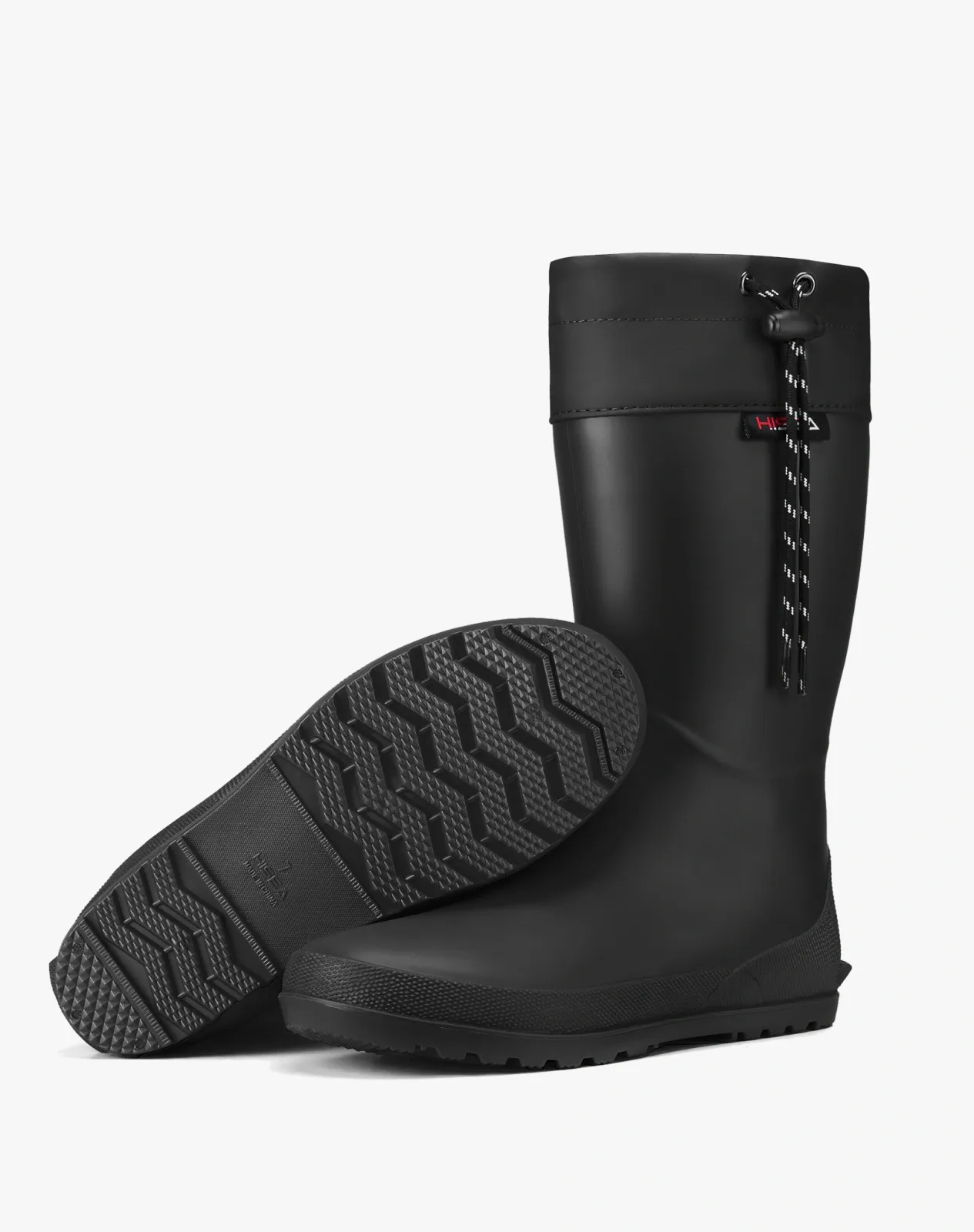 Black Women's Mid-Calf Waterproof Foldable Garden Rain Boots for XSX151WCP image 3