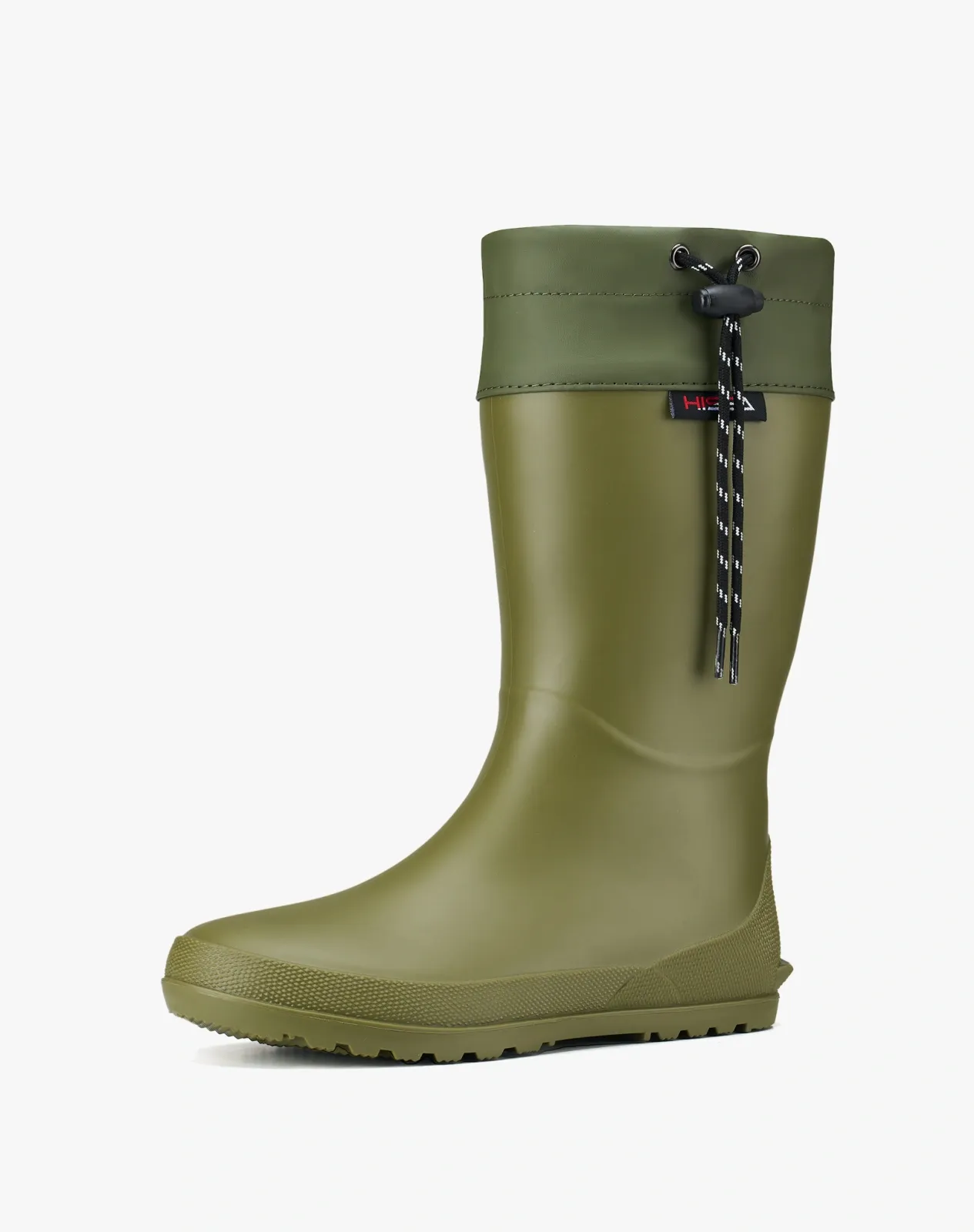 Green Women's Mid-Calf Waterproof Foldable Garden Rain Boots for XSX151WCP image 2