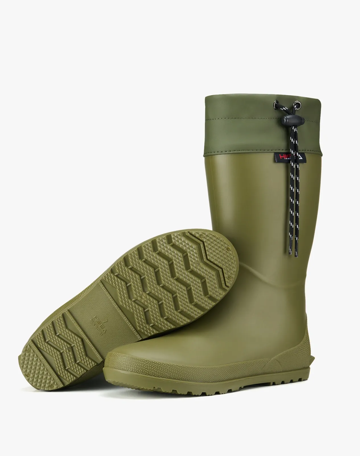 Green Women's Mid-Calf Waterproof Foldable Garden Rain Boots for XSX151WCP image 3