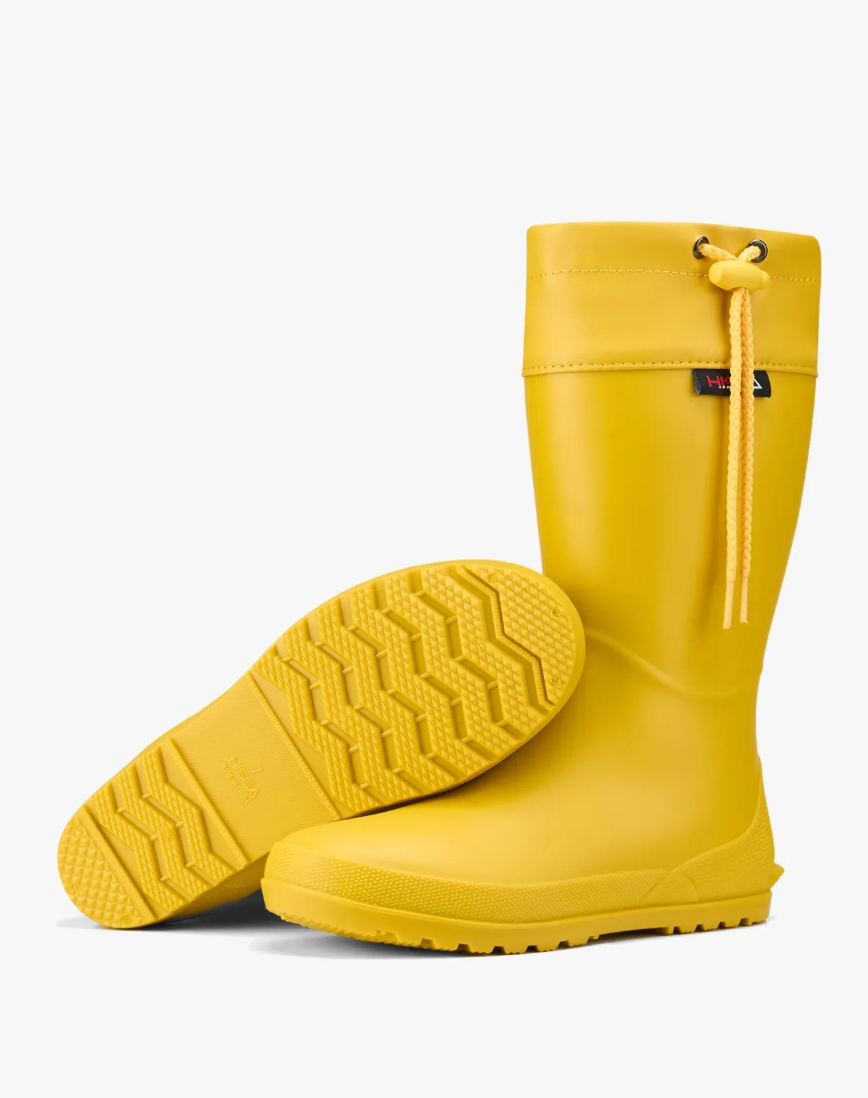 Yellow Women's Mid-Calf Waterproof Foldable Garden Rain Boots for XSX151WCP image 3