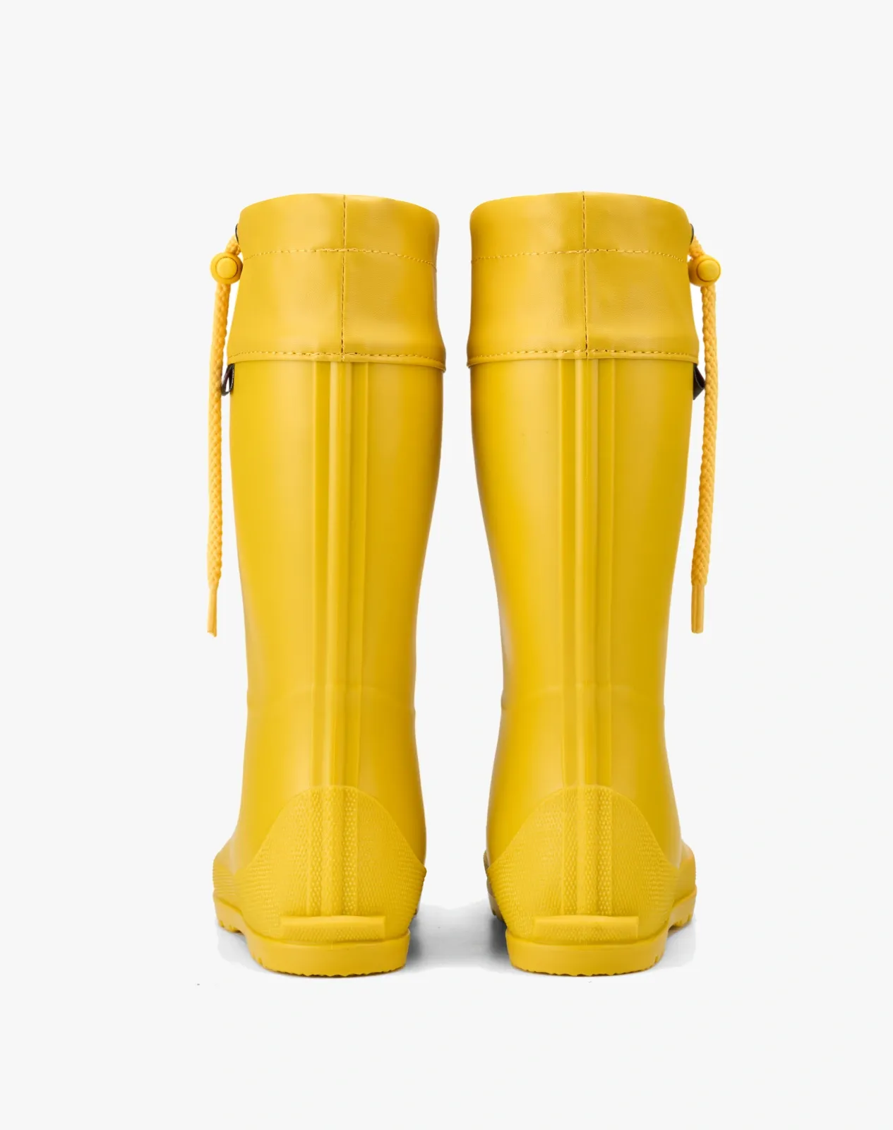Yellow Women's Mid-Calf Waterproof Foldable Garden Rain Boots for XSX151WCP image 4