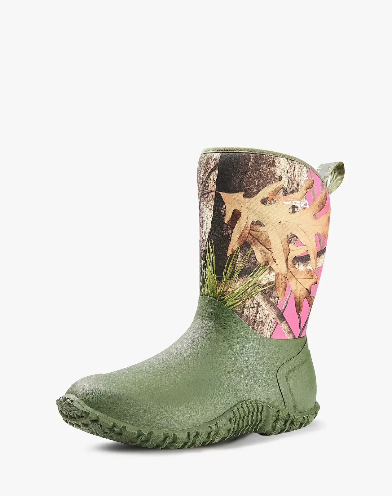 Green Women's Mid-Calf Rubber Garden Boots HISEA