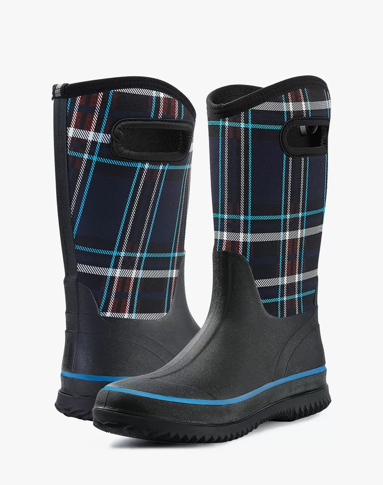 Navy Women's Mid-Calf Barn Boots for XSX16WCP image 4