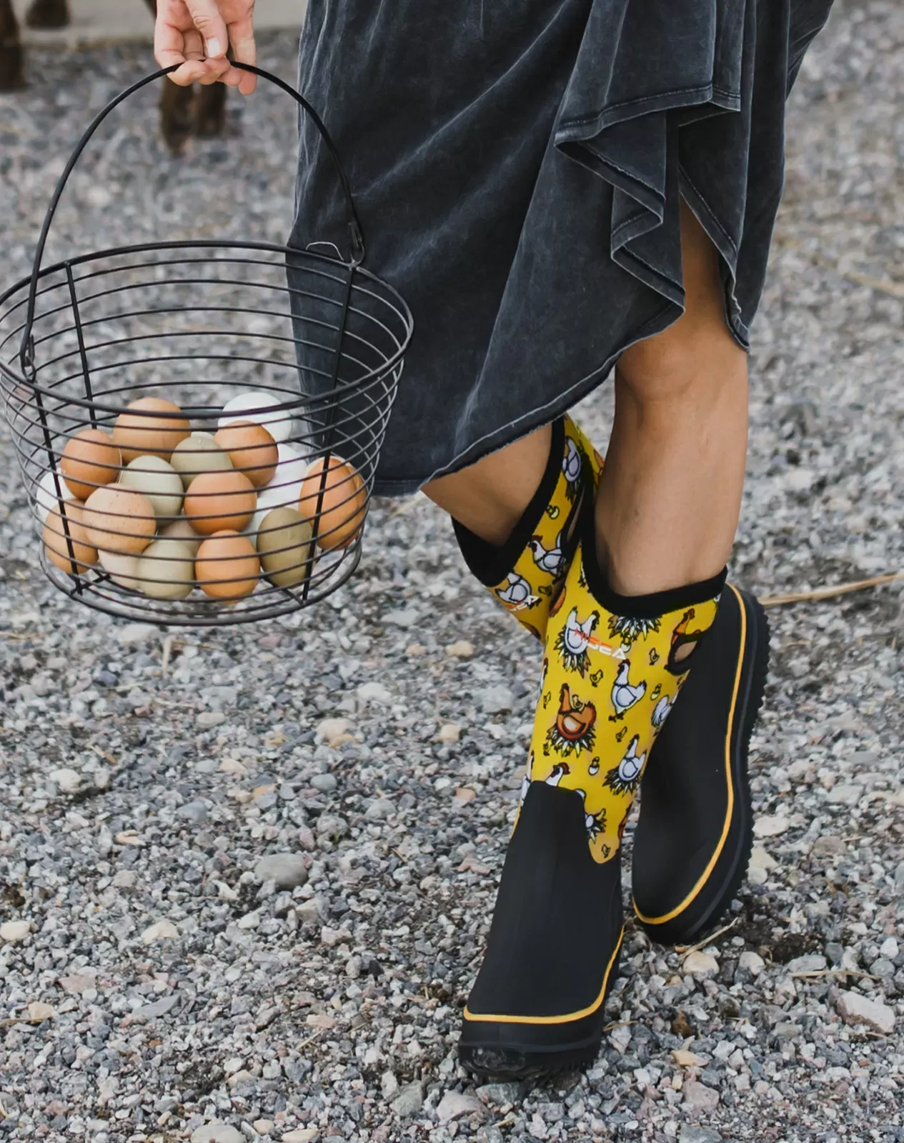Yellow Women's Mid-Calf Barn Boots for XSX16WCP image 6