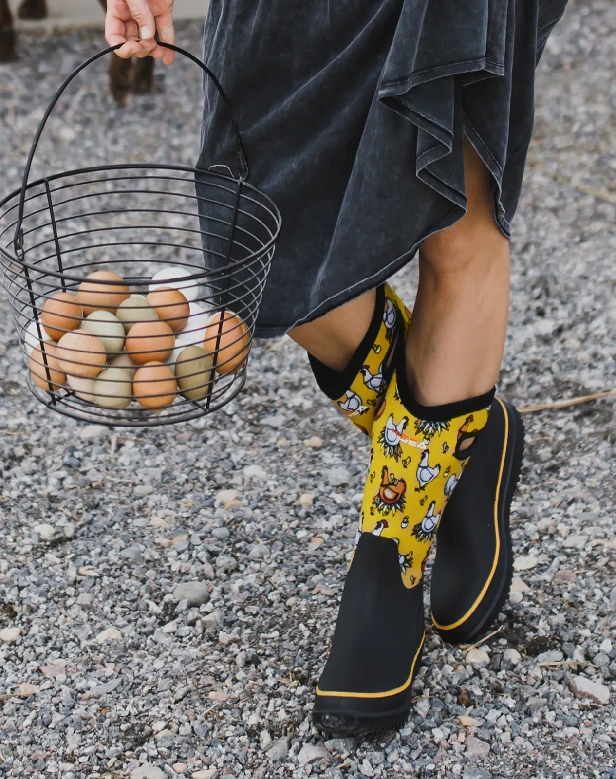 Yellow Women's Mid-Calf Barn Boots for XSX16WCP image 6