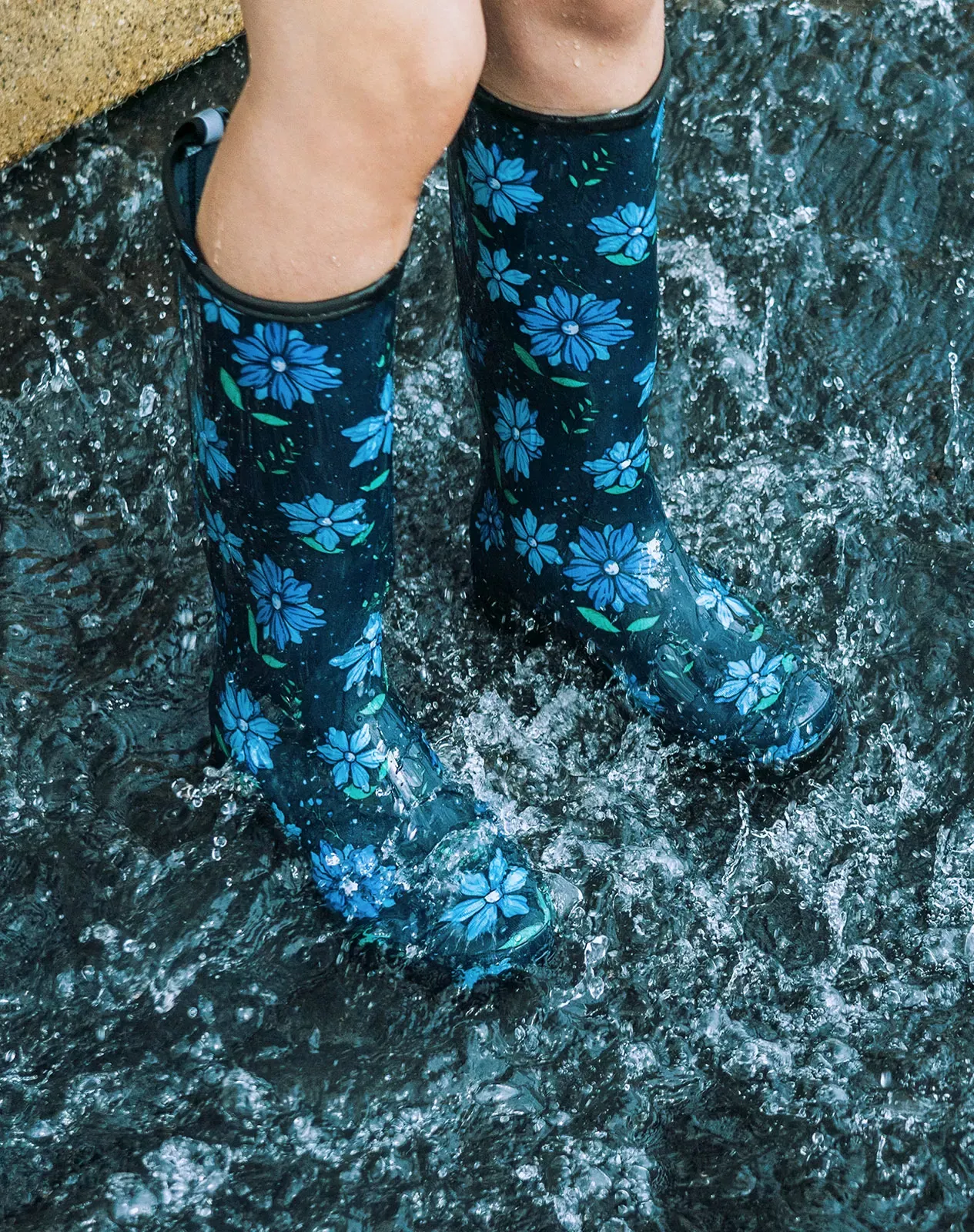Printed 1 Women's Knee High Rain boots for XSX25WCP image 6