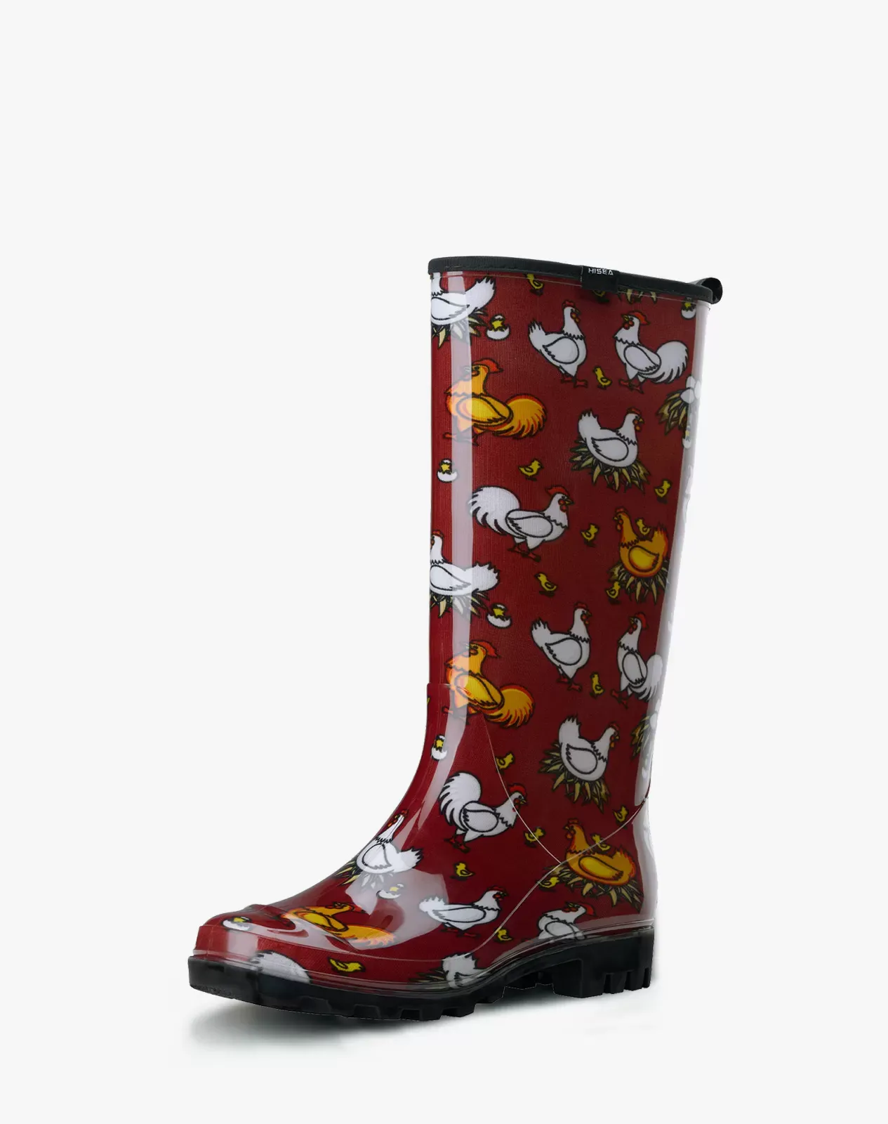 Red 1 Women's Knee High Rain Boots for XSX25WCP image 2
