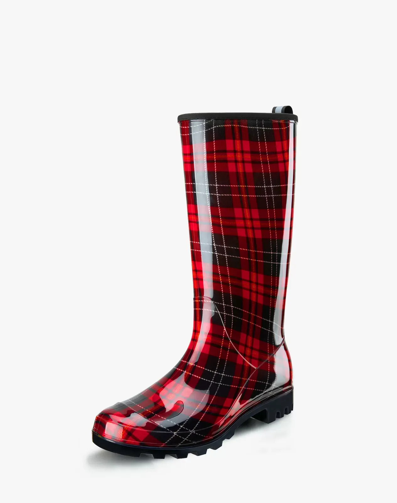 Red Women's Knee High Rain boots for XSX25WCP image 2