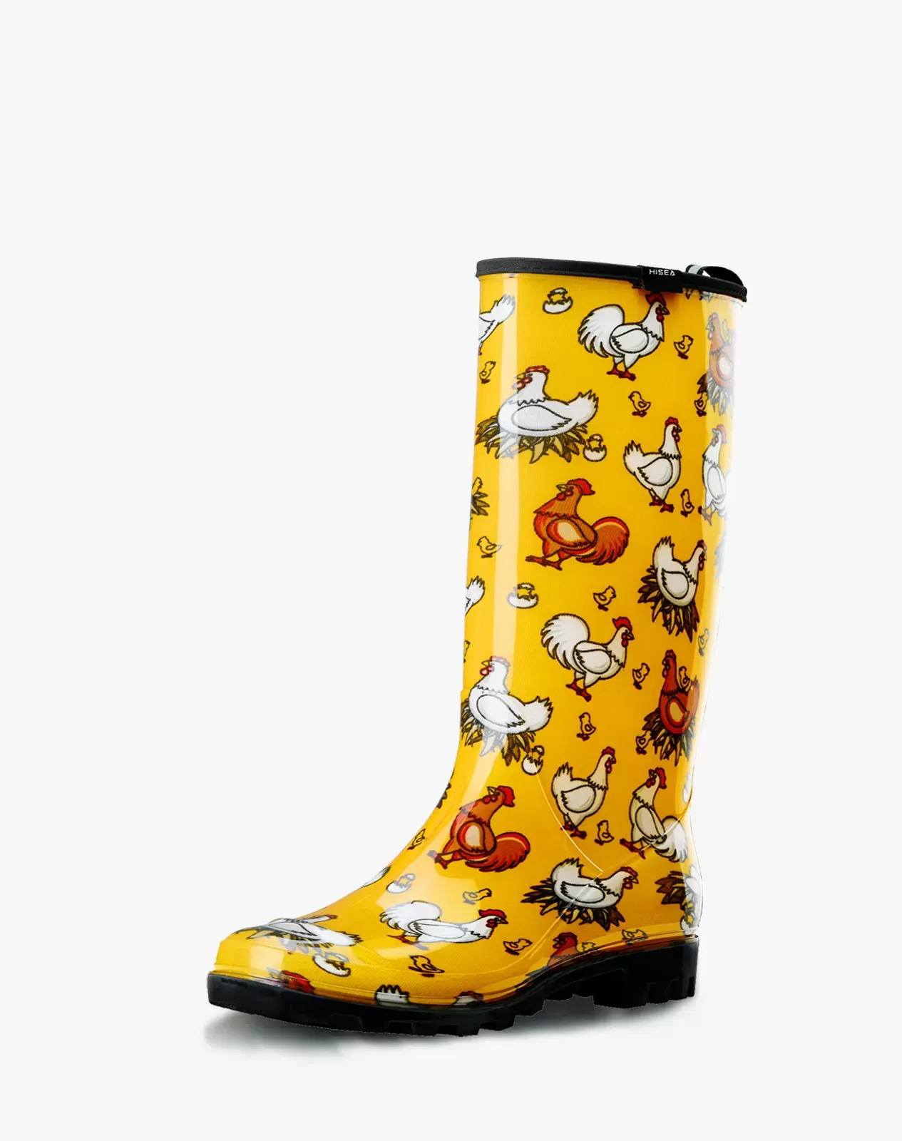 Yellow Women's Knee High Rain boots for XSX25WCP image 2