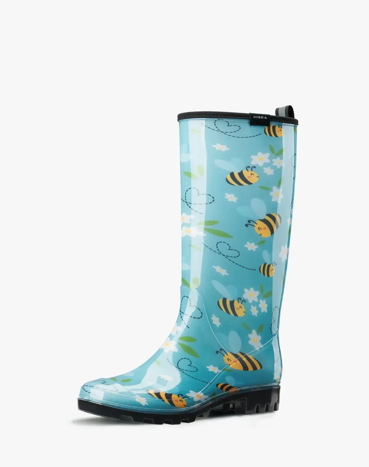 Printed 3 Women's Knee High Rain boots for XSX25WCP image 2