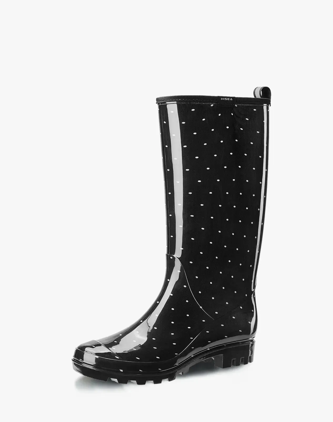 Polka dots Women's Knee High Rain boots for XSX25WCP image 2