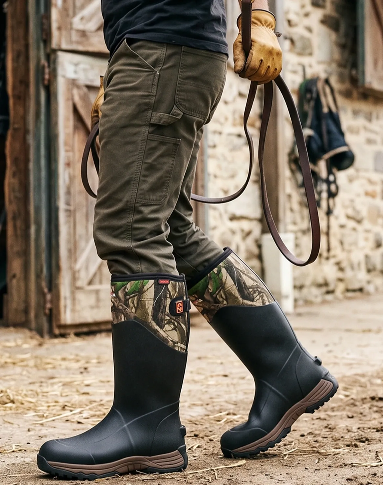 Camo 2 Men's Rubber Working Boots with EVA Midsoles for XSX26CP image 6