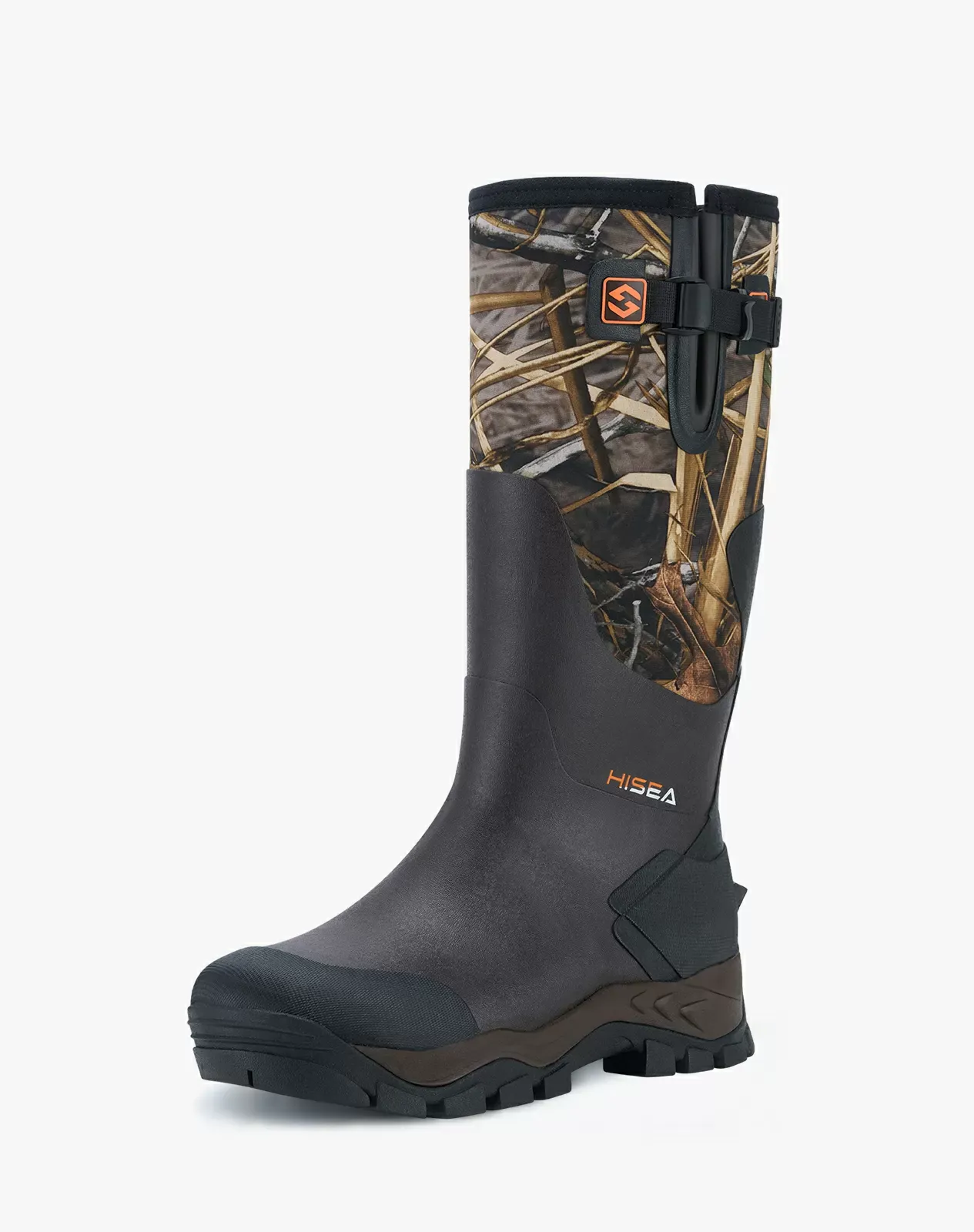Camo 3 Men's Adjustable Calf Rubber Hunting Boots for XSX31CP image 2