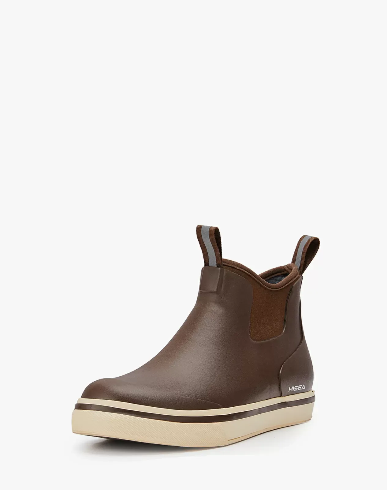 Brown Men's Ankle Deck Boots | HISEA