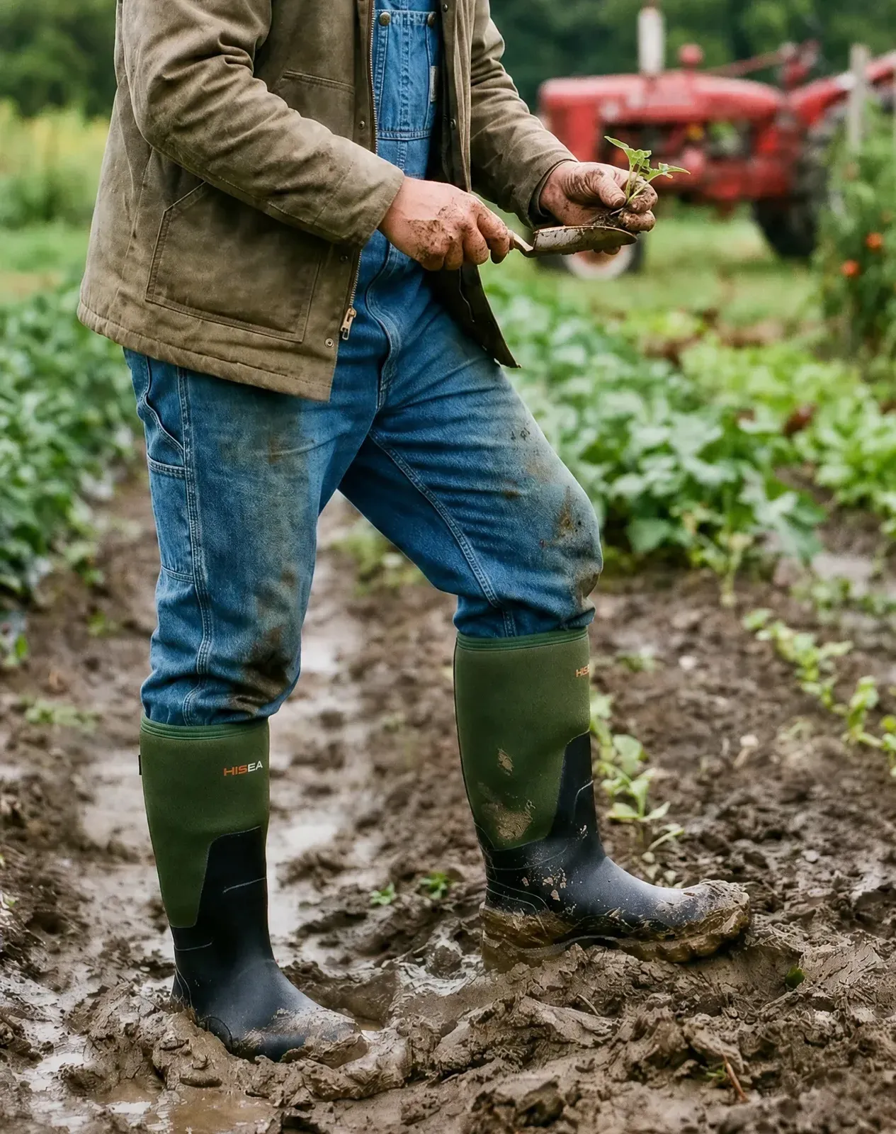 Green Men's Upgraded Rain Boots for XSX33CP image 6
