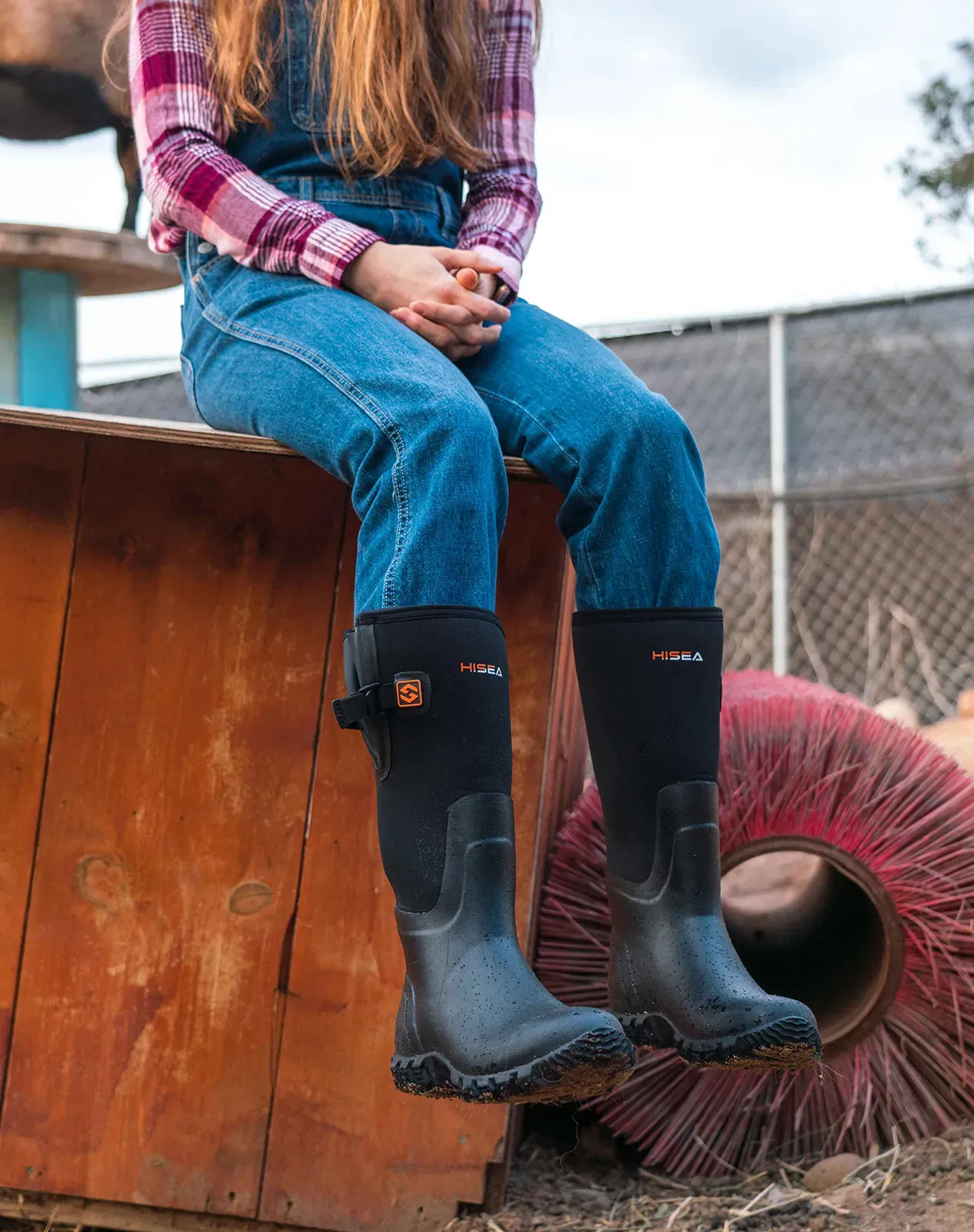 Black Women's Upgraded Rain Boots for XSX34WCP image 6