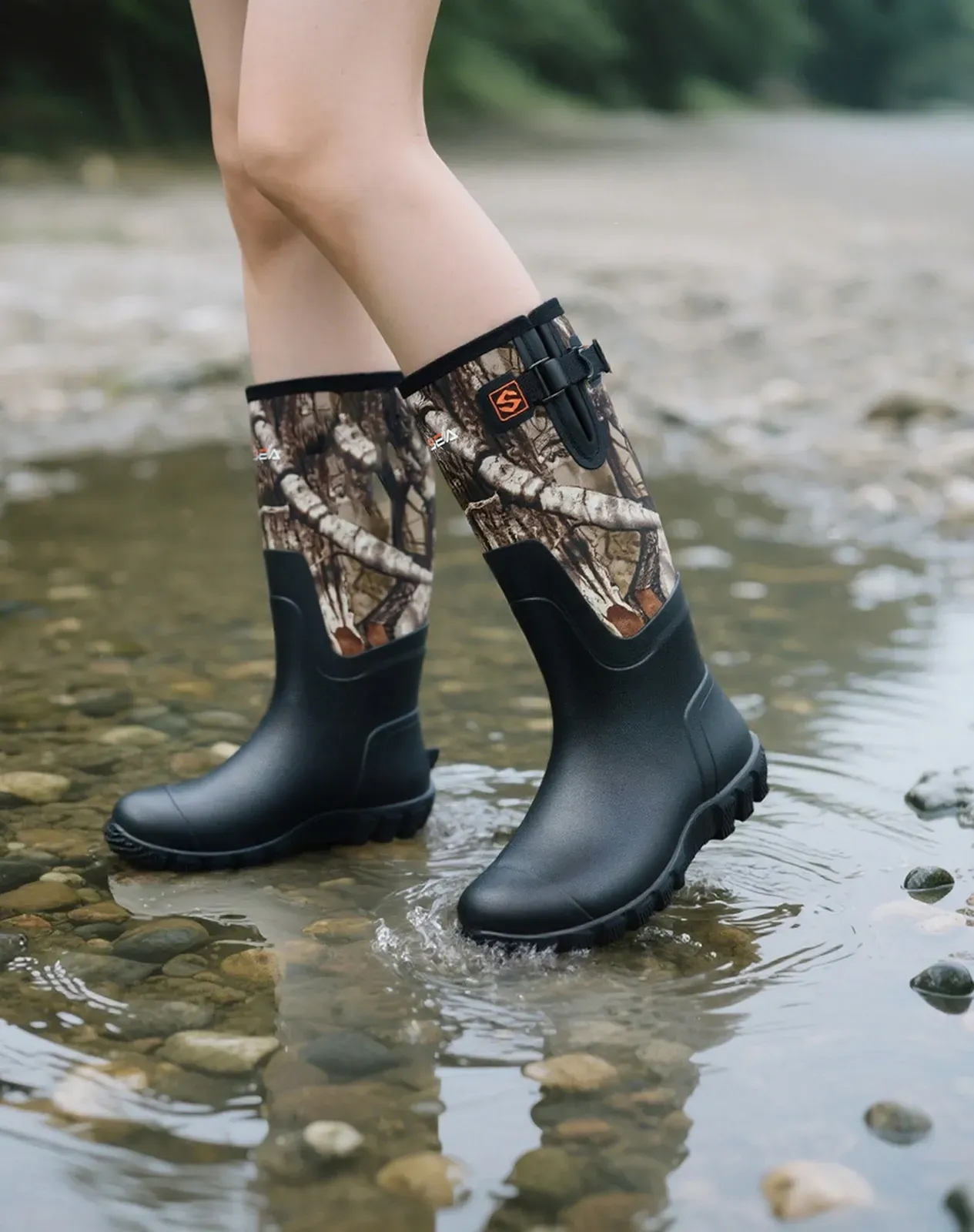 Camo 3 Women's Upgraded Rain Boots for XSX34WCP image 6