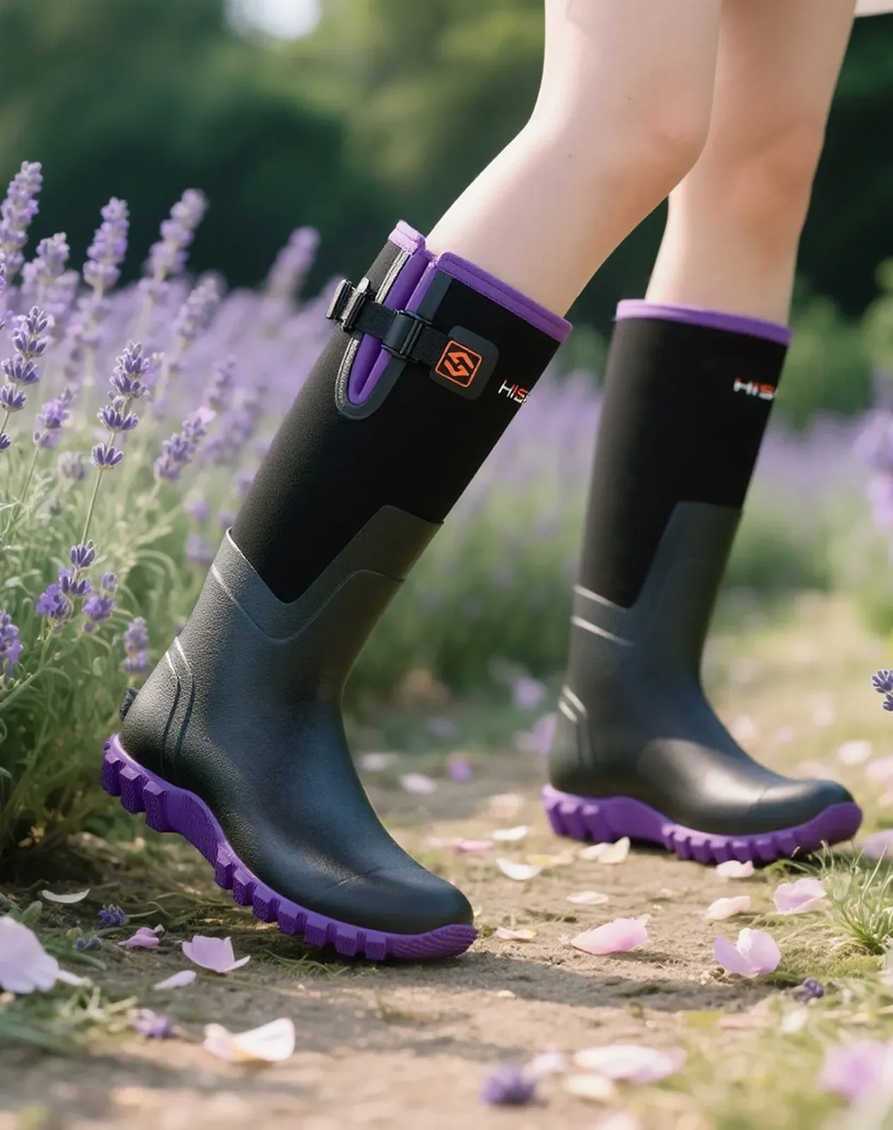 Purple Women's Upgraded Rain Boots for XSX34WCP image 6