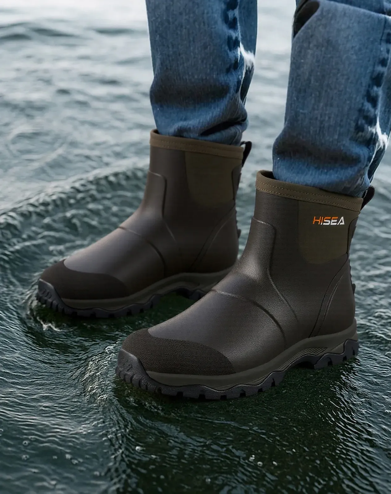 Brown Men's Excursion Pro Ankle Rubber Boots for XSX37CP image 6