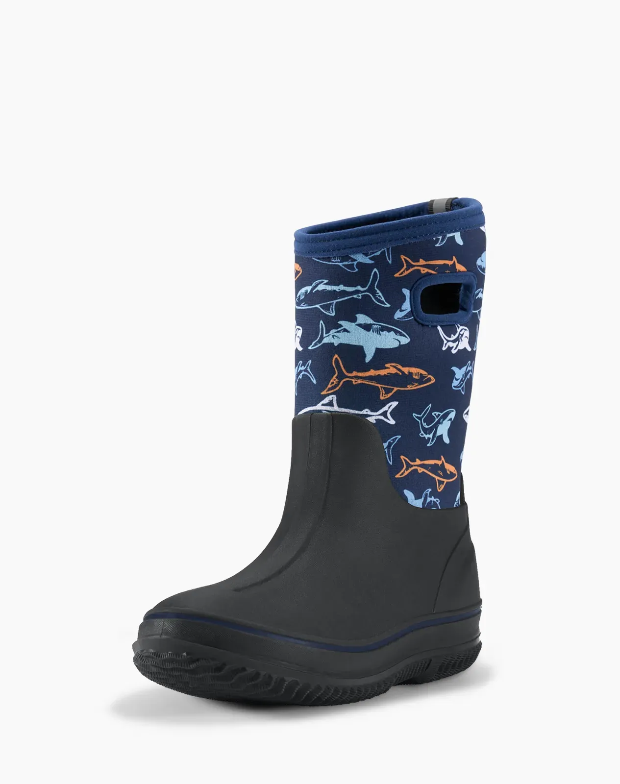 Blue Kids' Seamless Neoprene Rain Boots for XSX42KCP image 2