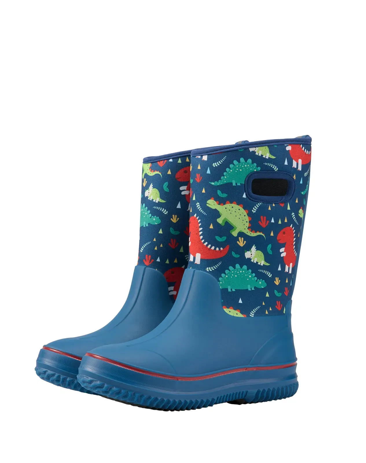 Stone washed blue Kids' Seamless Neoprene Rain Boots for XSX42KCP image 3