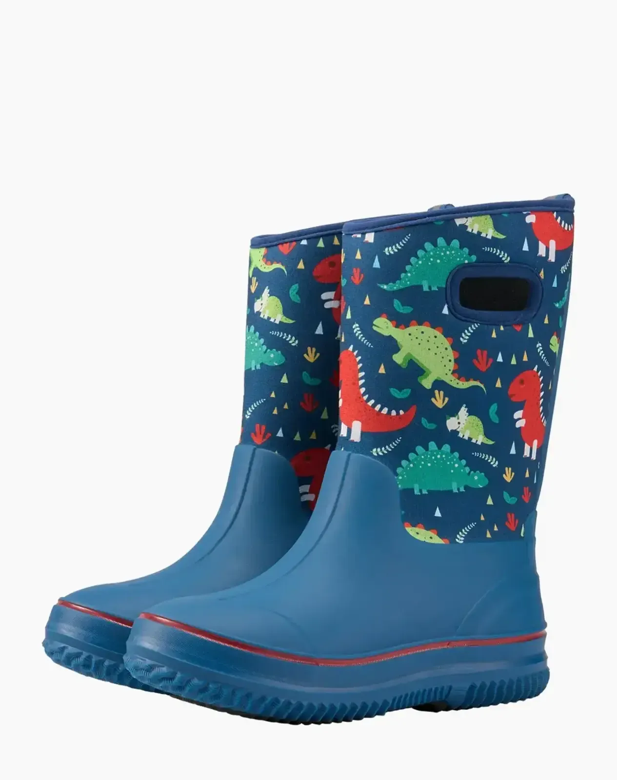 Stone washed blue Kids' Seamless Neoprene Rain Boots for XSX42KCP image 5