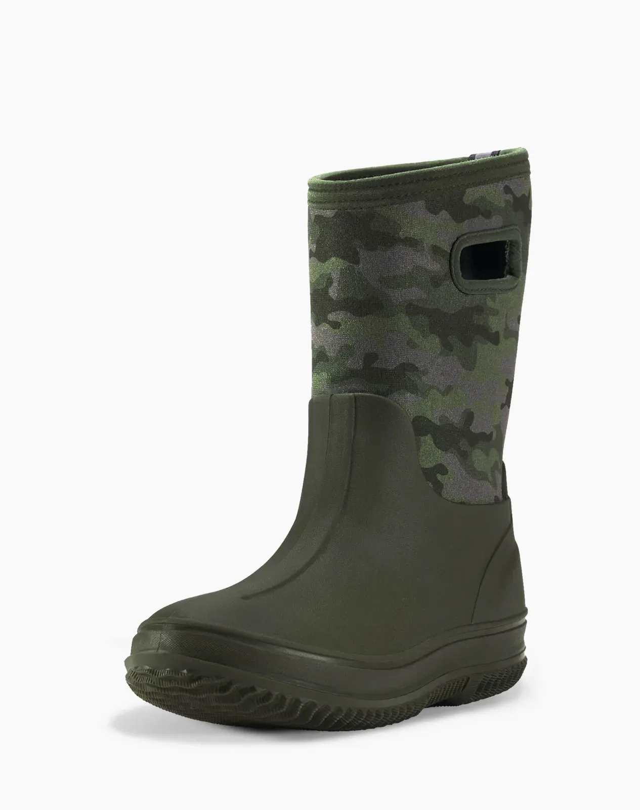 Green Kids' Seamless Neoprene Rain Boots for XSX42KCP image 2