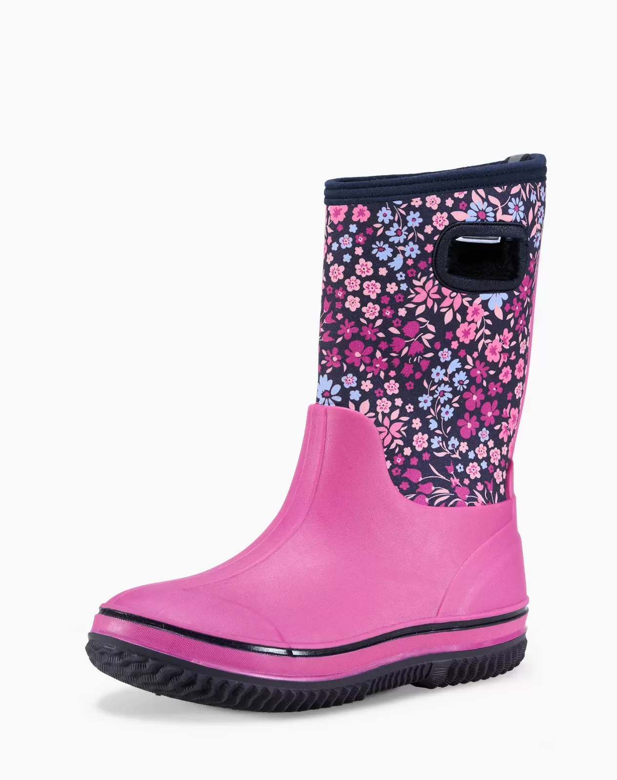 Pink Kid's Seamless Neoprene Rain Boots for XSX42KCP image 2