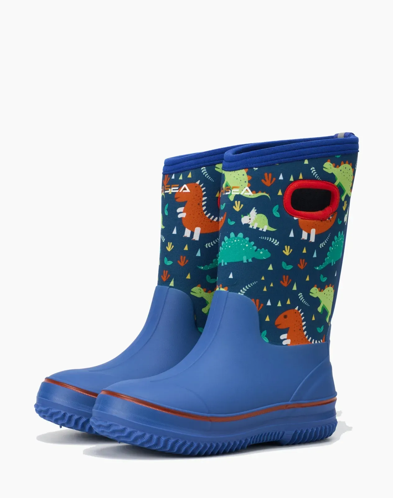 Blue 1 Kids' Seamless Neoprene Rain Boots for XSX42KCP image 5