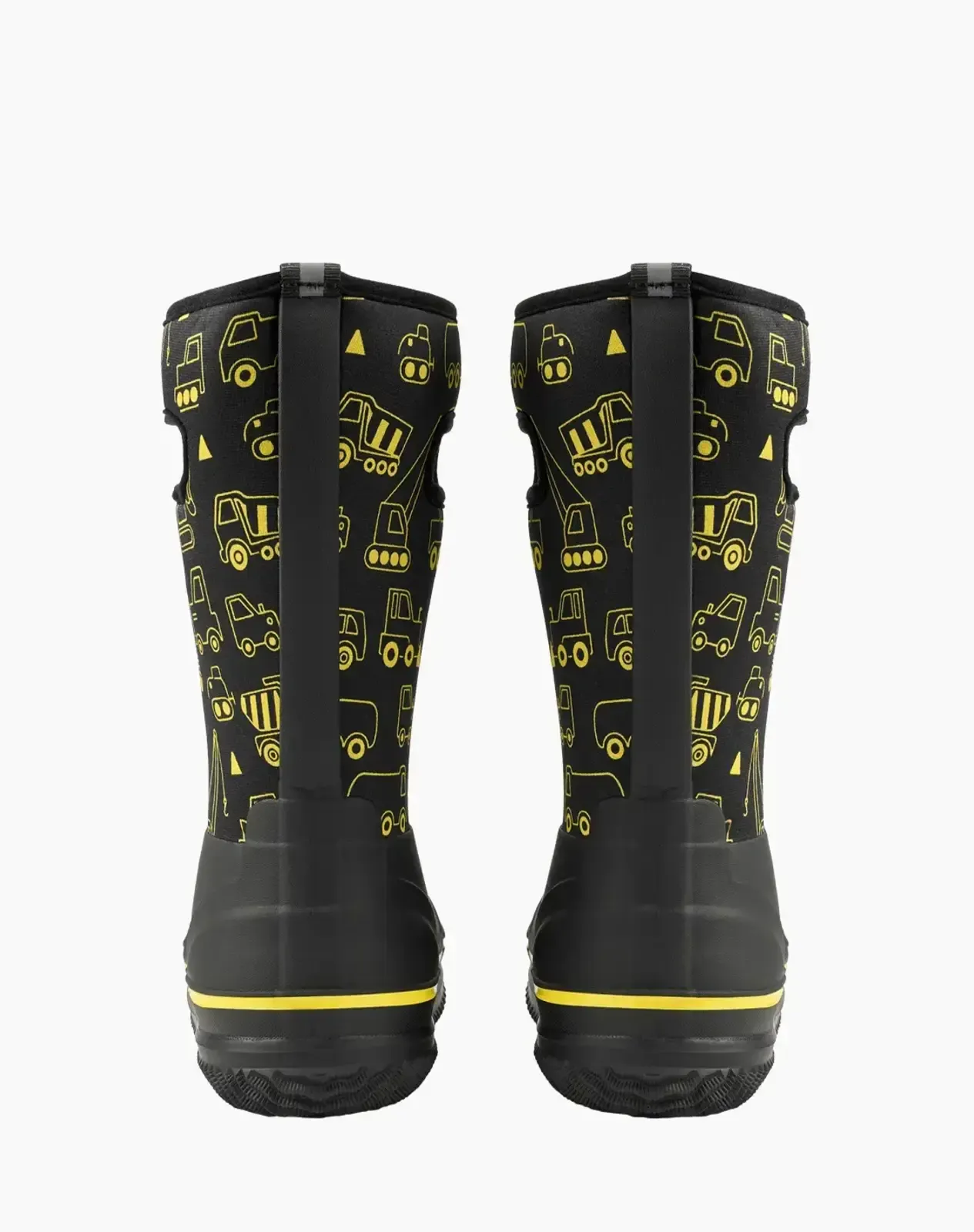 Yellow Kids' Seamless Neoprene Rain Boots for XSX42KCP image 3