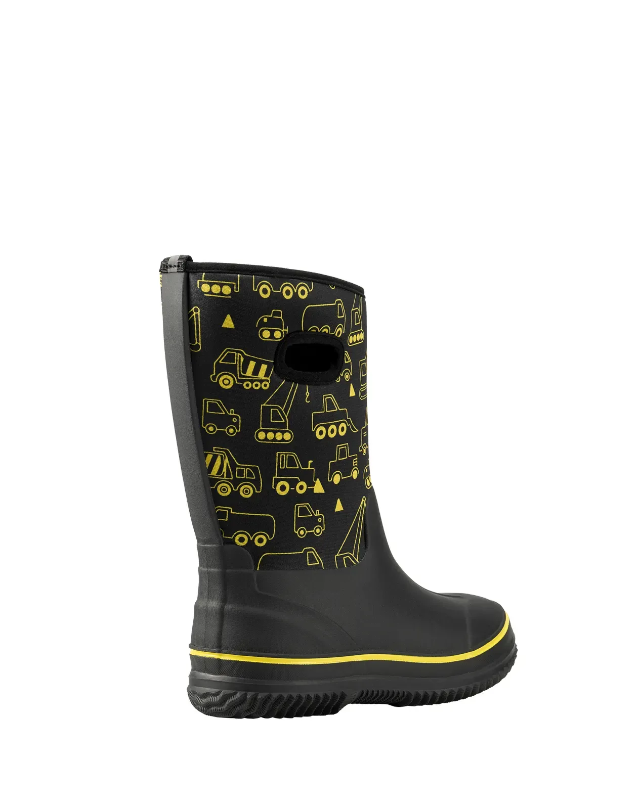 Yellow Kids' Seamless Neoprene Rain Boots for XSX42KCP image 4