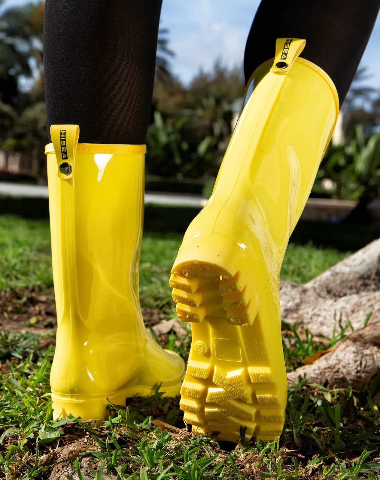 Yellow Women's Mid-Calf Rain Boots for XSX44WCP image 6