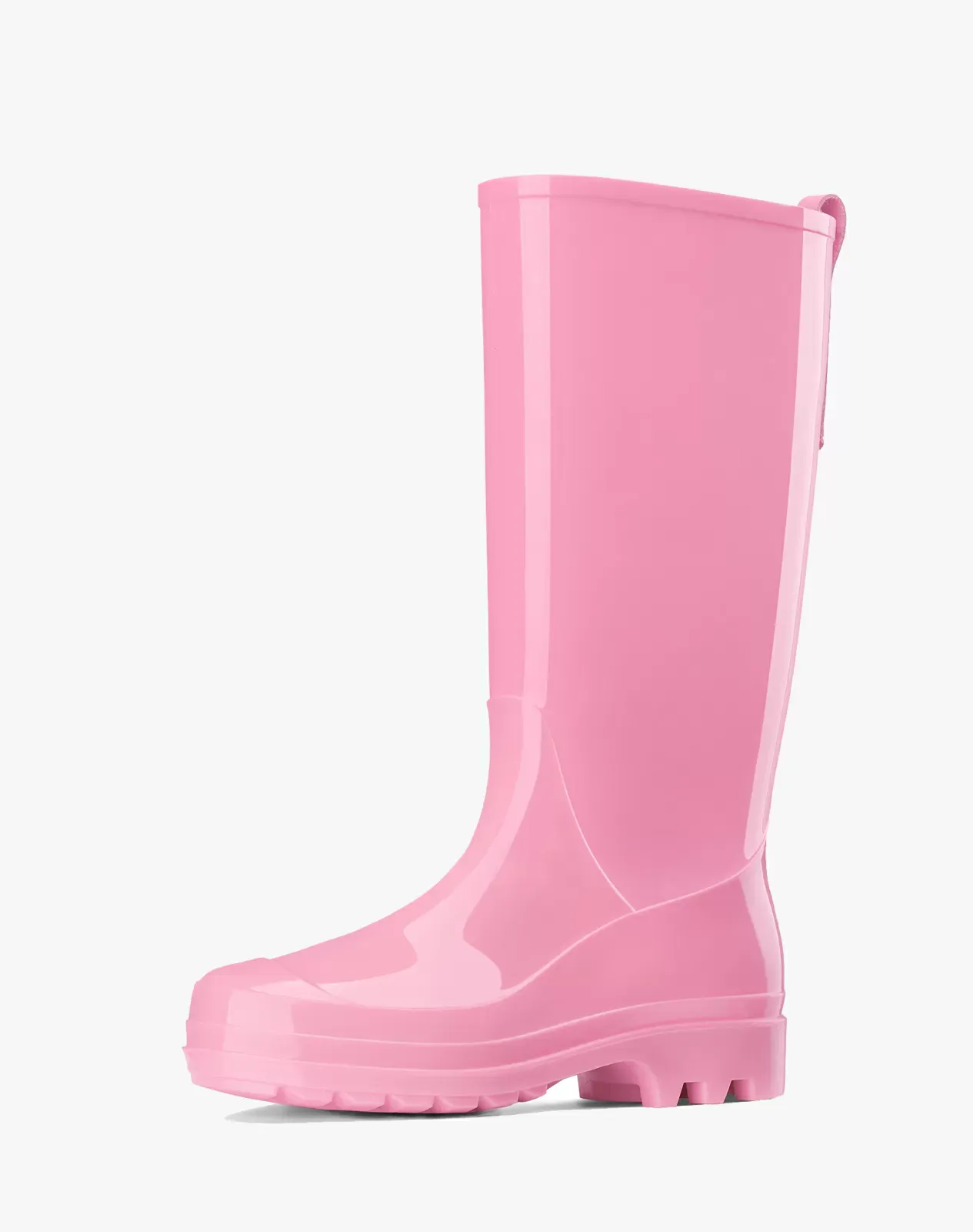 Pink Women's PVC Knee-High Rain Boots | HISEA