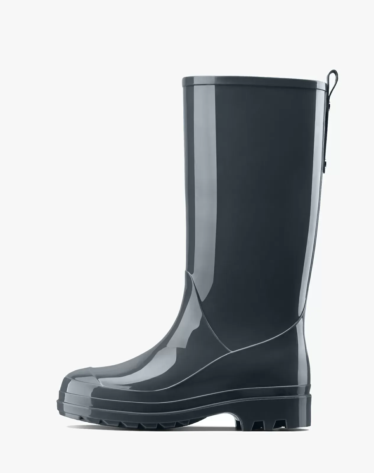 Grey Women's PVC Knee-High Rain Boots HISEA