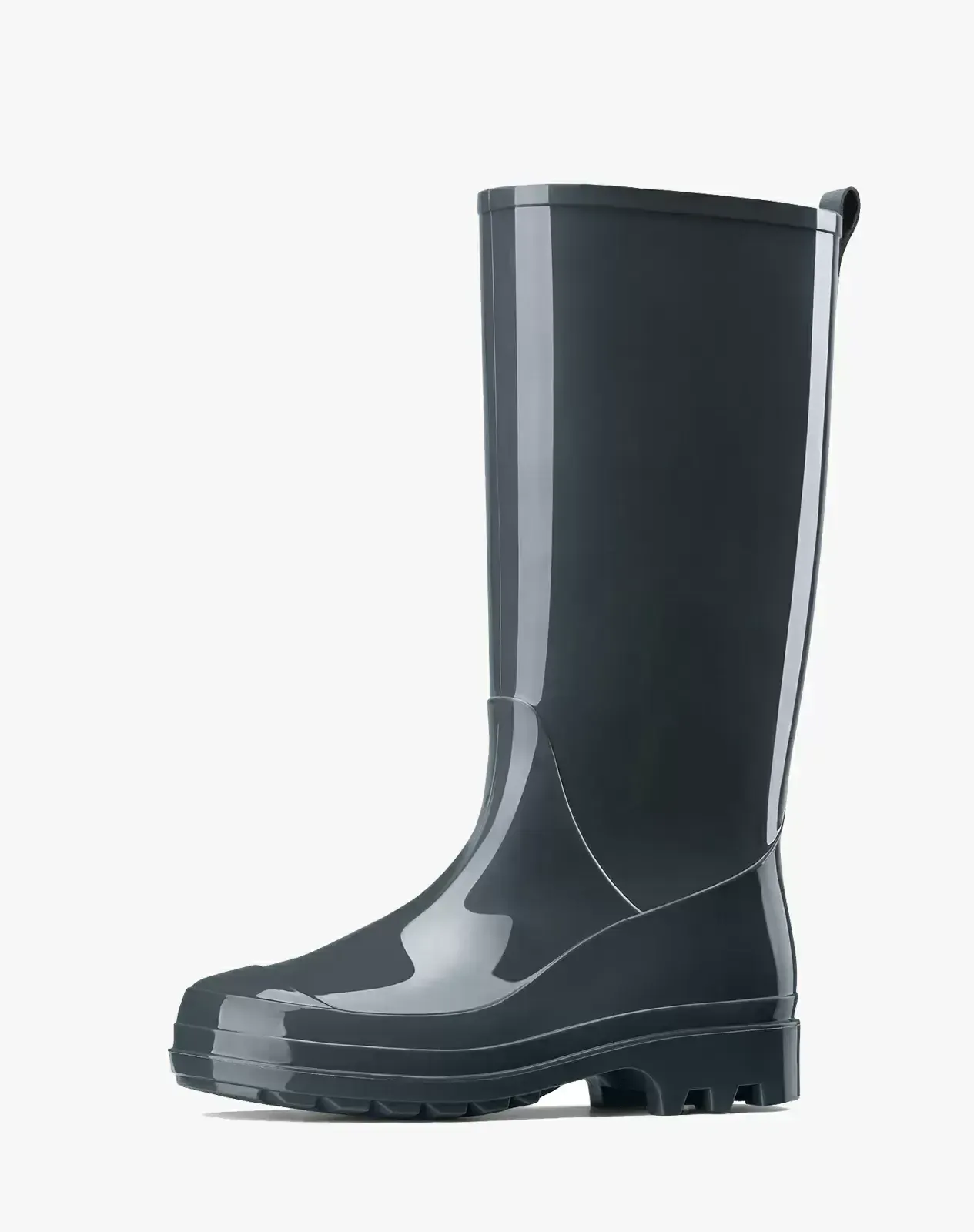 Grey Women's PVC Knee-High Rain Boots for XSX45WCP image 2