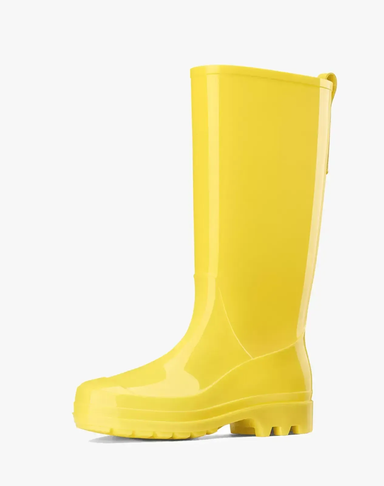 Yellow Women's PVC Knee-High Rain Boots for XSX45WCP image 2