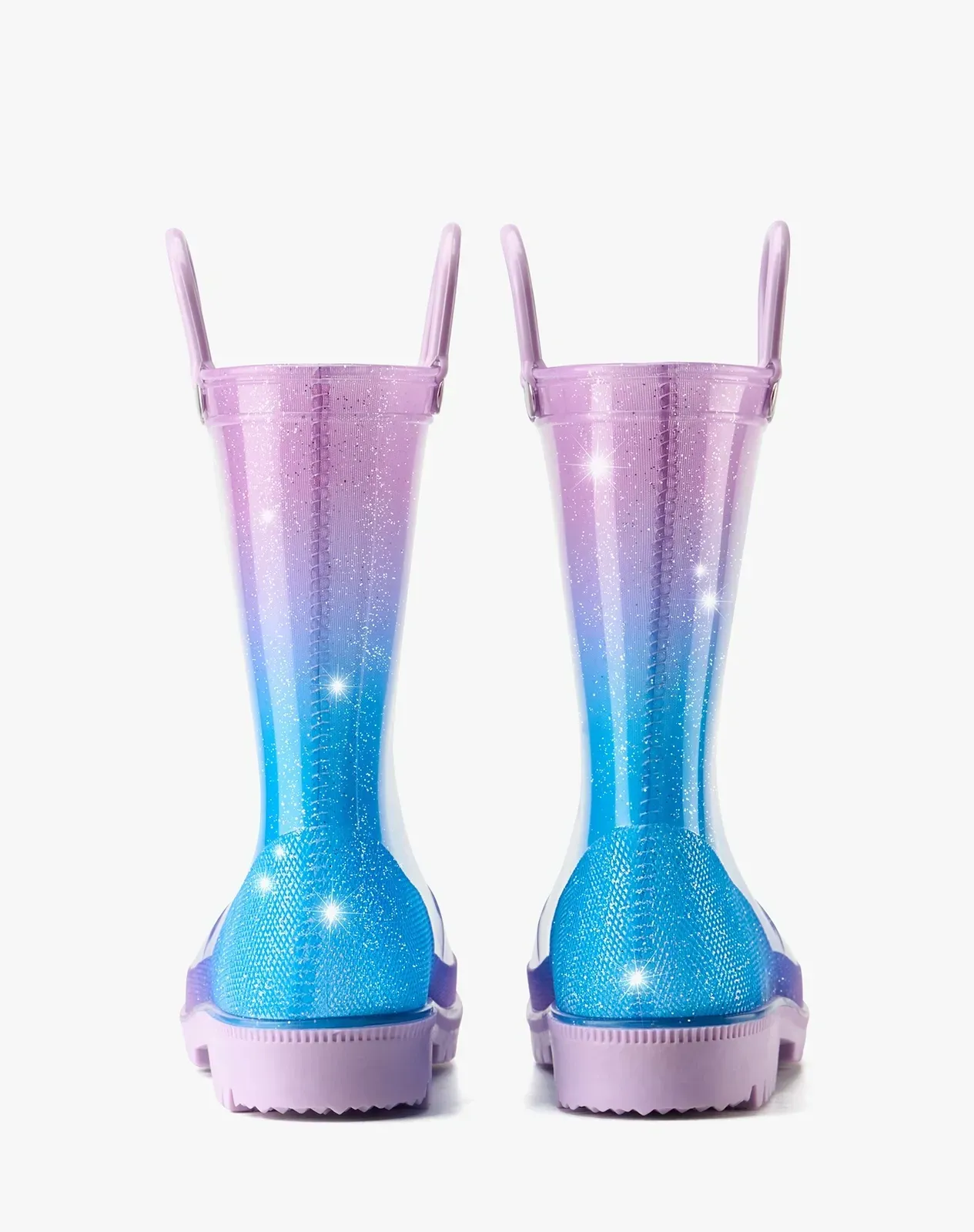 Rainbow Toddler Kids' Lightweight PVC Rain Boots for XSX48KCP image 4